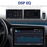 Autoradio multimédia Android universel 32 Go 9 pouces 2din Écran tactile IPS 2.5D Navigation audio Radio FM Wifi GPS