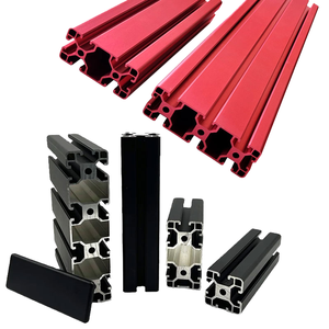 Profilé en alliage d'aluminium industriel anodisé noir Lang Le de haute qualité, série LE-8-4040, extrusion à rainure en T, découpe série 6000 - Product Image 4