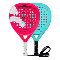 Raqueta de Pádel Caston Sports SUPER POWER - Fibra de Carbono Azul Superficie 3D 38mm 360g OEM&ODM