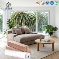 Sofá Cama Individual XTC con Colchón, Tela de Pana, Sofá Cama para Sala de Estar con Bolsa de Almacenamiento Portátil, Sillón Cama para el Suelo