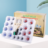 Kit de ventouses en plastique 24 pièces pour thérapie par ventouses, favorise la circulation sanguine et soulage la fatigue