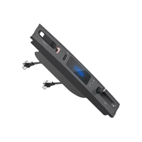 Chargeur USB 4 en 1 pour Tesla Model 3 Model Y, type C 27W PD type C QC 3.0 avec câble rétractable, adaptateur de console centrale USB