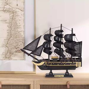 Creative Black Pearl Pirates <span class=keywords><strong>des</strong></span> Caraïbes modèle de voilier en bois décor à la maison pour envoyer un cadeau souvenir <span class=keywords><strong>bateau</strong></span> modèle de <span class=keywords><strong>bateau</strong></span> - Product Image 6