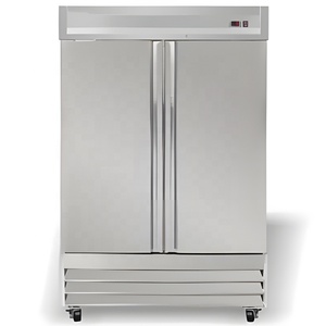 Refrigerador Comercial de Acero Inoxidable de 2 Puertas, Refrigerador y Congelador para Cocina - Product Image 5