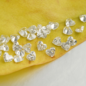 Diamant synthétique Starsgem HPHT DEF blanc VS, taille cœur, 3*3mm-5*5mm, pour la fabrication de bijoux - Product Image 4