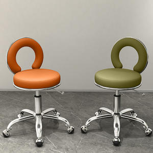 Tabourets de bar design RPDH30 <span class=keywords><strong>avec</strong></span> dossier circulaire et fonction coulissante - Convient aux bars, aux bars domestiques, aux comptoirs d'accueil et aux caisses enregistreuses - Product Image 1