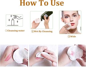 Organic Bamboo Cotton Reusable Makeup Remover Pads-Soft Natural Facial Cleansing Eco-Friendly 8cm Custom Brand Pads for All Skin - Product Image 4