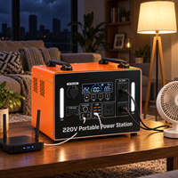 Stasiun Daya Portabel 4000W LiFePO4 Generator Panel Surya 4.6kWh/6.2kWh Gelombang Sinus Murni MPPT Cadangan Rumah RV Tipe C Senter