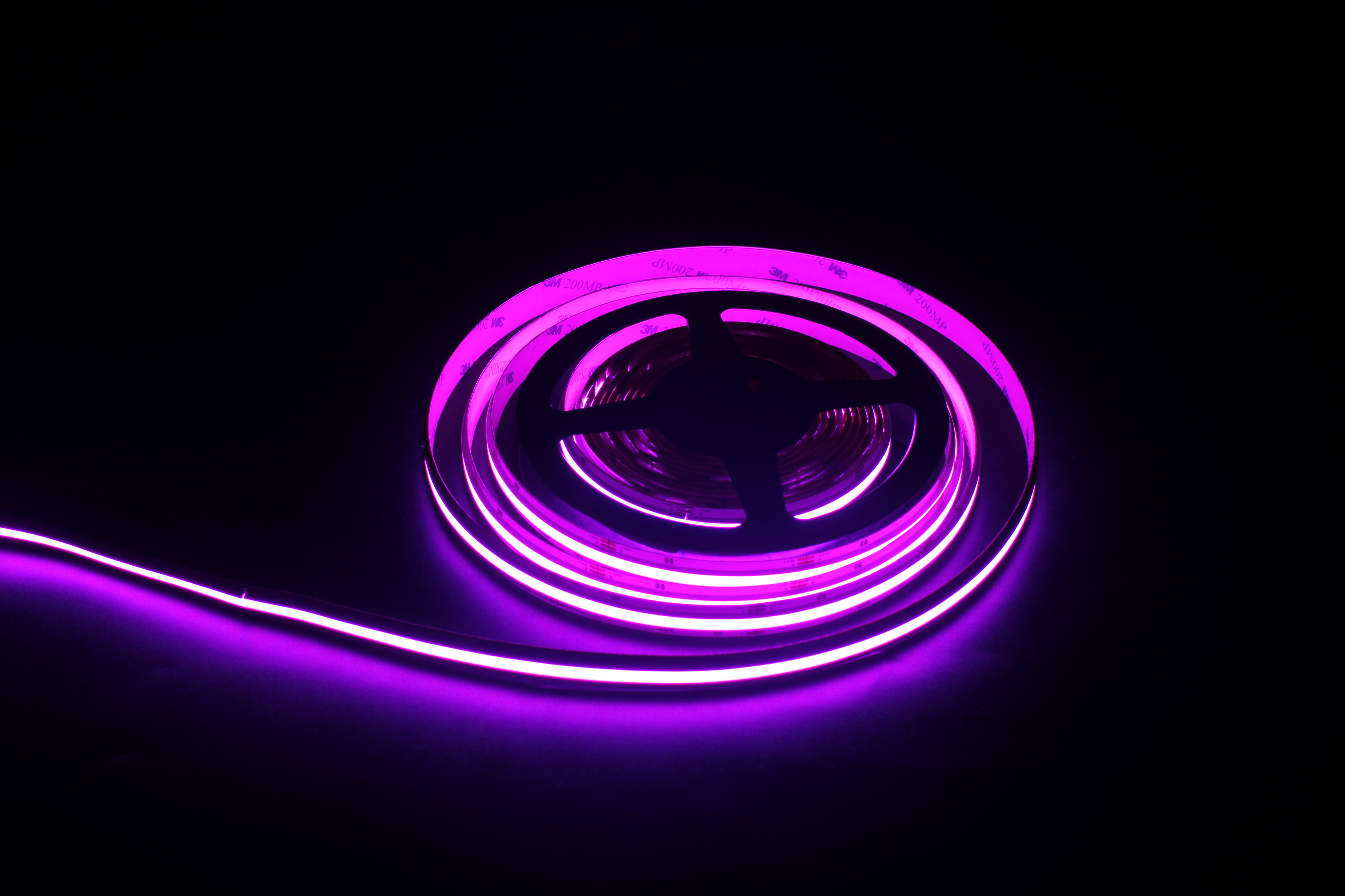 Uniform 480PCS Chip Flexible COB LED Strip DC24V 8W-15W 8mm RGB Color
