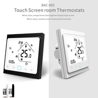 Contrôleur de climatisation intelligent programmable à écran tactile Beca BAC-002, thermostat sans fil Wifi 24V