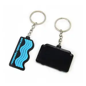 Factory Custom Souvenir Key Ring Soft Rubber Keyholder Keychains Pvc Keychain With Logo