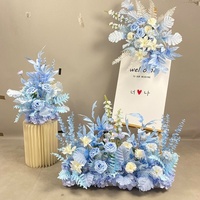 Nouvelles compositions florales artificielles pour décorations de passerelles de lieux de mariage, chrysanthèmes féériques en acier inoxydable, style japonais