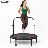 Trampolin Empuk untuk Dalam Ruangan, Peralatan Kardio, Rebounder Kebugaran untuk Latihan Aerobik dan Koordinasi