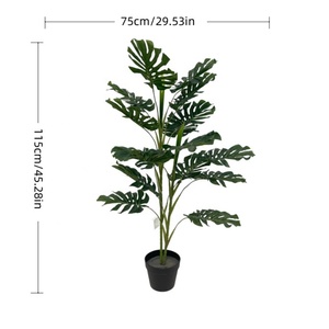 Deliciosa reflexa cây xanh chậu tre nhân tạo turtleback cây UV kháng thời tiết 8-10 năm tuổi thọ cho nhà văn phòng - Product Image 2