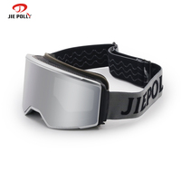 Lunettes de ski polarisées OEM personnalisées en PC avec double lentille anti-buée et sangle magnétique réglable pour hommes et femmes – Vente en gros