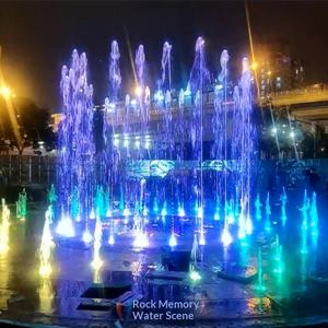 Ensemble complet d'équipements de fontaine musicale à rideau d'eau CNC, fabricant d'équipements d'intérieur et d'extérieur, ondulations colorées interactives, garantie de deux ans - Product Image 3