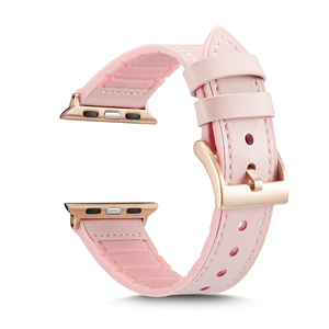Correa de reloj híbrida de cuero CM TPU Los más vendidos <span class=keywords><strong>Correas</strong></span> de reloj de cuero genuino Banda de bucle para <span class=keywords><strong>Apple</strong></span> <span class=keywords><strong>Watch</strong></span> Series <span class=keywords><strong>7</strong></span> 6 5 4 3 2 1 Se - Product Image 1