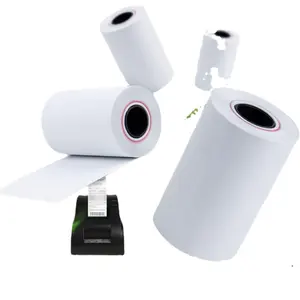 High Quality Small Tube Core Paper Roll 57x40 80x40 57x30 80x30 57x50 Thermal from Factory Cash Register White