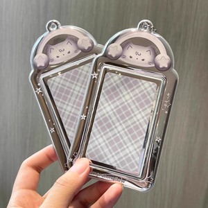 Kpop <span class=keywords><strong>Anime</strong></span> Cartoon 3 Zoll Flexibler PVC-Fotokartenhalter Schlüsselanhänger Niedliche Katze Hase Foto-Display Taschenanhänger mit Gitarrenanhänger - Product Image 4