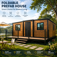 Maison conteneur préfabriquée pliable 10ft 20ft 40ft, maisonnette modulaire portable à deux étages, empilable, en kit, construction rapide