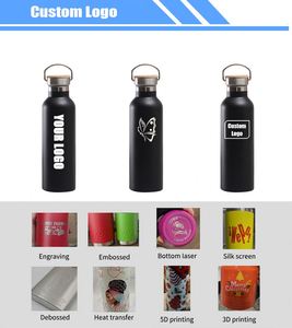 Custom Logo 500ml 750ml Double-Walled Stainless Steel Vacuum Flask Small Mouth Thermal Insulated Sport Water <b>Plastic</b> <b>Drinkware</b> - Product Image 5