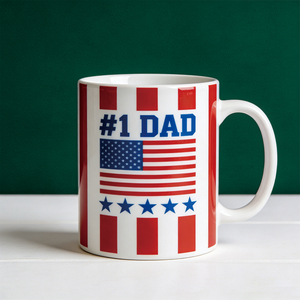 Taza de Cerámica Personalizada para Papá Amante del Béisbol - Taza Deportiva de 11 oz 'Champion Dad', Regalo Personalizado para <span class=keywords><strong>el</strong></span> Día del Padre y Amantes del Béisbol - Product Image 4