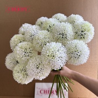 Fleur artificielle en plastique blanc DC334, faux oignon à tige unique, pour arrangement floral de mariage, décoration de table à la maison.