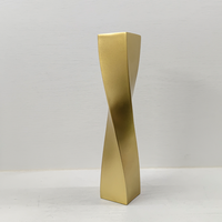 Trophée en métal torsadé de haute qualité, colonne en alliage de zinc, logo personnalisé bleu, impression UV, médaille de style sportif durable