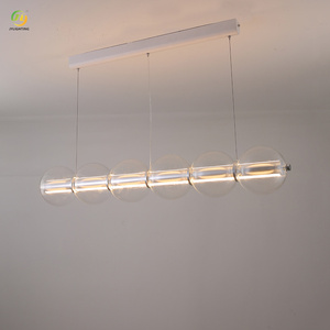 Jylighting ý đơn giản dài kính đèn chùm cá tính thiết kế nhà hàng Bar đảo bảng dài bảng đèn - Product Image 5