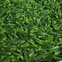Chips de Okra Fritos Crujientes al por Mayor, Textura Dura Salada, Snack Natural de Okra