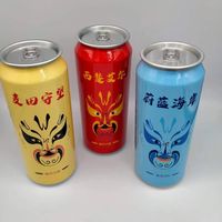 Boîtes en aluminium à ouverture facile personnalisées pour l'emballage de bières artisanales et de boissons au thé, usage industriel