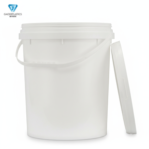 Cubo de Plástico Blanco Resistente de <span class=keywords><strong>25</strong></span> <span class=keywords><strong>Litros</strong></span> para Aplicaciones Comerciales y Domésticas - Product Image 2