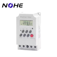 Timer Kontrol Mikrokomputer Harian Mingguan 30A 220V Din Rail Saklar Timer Elektronik LCD Saklar Pengontrol Timer Digital