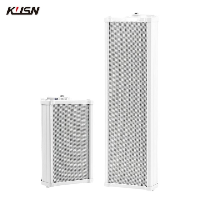 40W Outdoor Column Speaker Waterproof Powered Column Speaker Pa System Aluminum Array Speaker for Station Park Garden Office