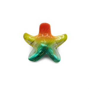 Fermaglio per capelli a forma di stella marina bicolore da 9 cm per donne e ragazze - Product Image 1