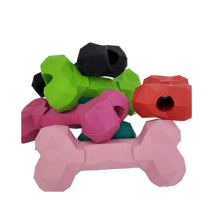 Juguete Masticable para Perros de Goma Natural con Forma de Hueso de Diamante, con Función de Dispensador de Comida, Sabor <span class=keywords><strong>Vallina</strong></span>, para Uso en Interiores, Todos los Tamaños - Product Image 2