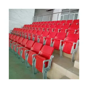 Kol dayama katlanabilir stadyum koltuk kapalı oturma açık katlanmış ile Flap plastik sandalye su geçirmez