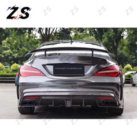 ZS Kit de carrosserie en Fiber de carbone lèvre de pare-chocs avant aileron de diffuseur arrière pour Mercedes Benz CLA45 CLA220 CLA250 CLA260 C117 W117