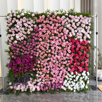 Décoration murale de fleurs pour diverses occasions : Saint-Valentin, Remise de diplôme, Fête des Mères, Noël, Nouvel An, Halloween – Mur floral mauve