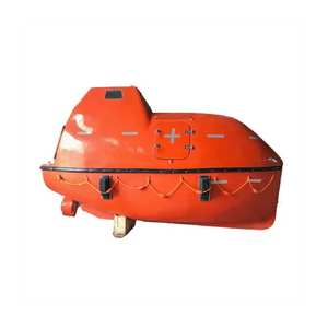 Bote salvavidas cerrado de caída libre usado con certificado de prueba de lanzamiento e inventario completo de equipo de seguridad, adecuado para portacontenedores. - Product Image 1