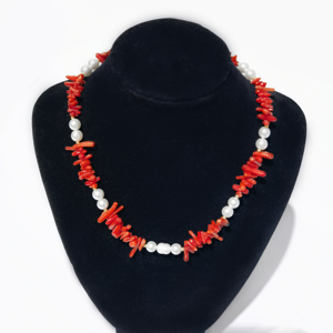 Nuevo <span class=keywords><strong>collar</strong></span> de piedra natural de moda <span class=keywords><strong>con</strong></span> perlas de agua dulce joyería de moda elegante para mujeres - Product Image 2