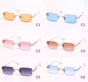 Gafas de Sol Sunray con Logotipo Personalizado OEM ODM, Retro Vintage, Lentes de Nailon con Protección UV400, Venta al Por Mayor Directa de Fábrica, Montura Metálica Sin Aro para Hombre y Mujer - Product Image 5