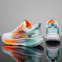 Chaussures décontractées pour hommes, style marche en plein air, respirantes, avec empeigne en mesh, coussin d'air, antidérapantes, légères, confortables et durables, en promotion