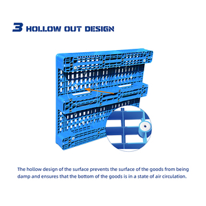 Customized 4 Way Entry Durable Warehouse Storage Plastic <strong>Pallet</strong> With Steel <strong>Bars</strong> - Product Image 6