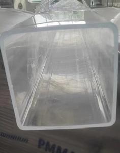 Tubos cuadrados de acrílico robustos Tubería de grado profesional resistente a impactos ópticamente transparente Totalmente personalizable - Product Image 1