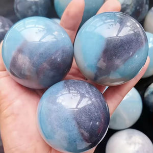 Esfera de Cristal de Trolleita Natural al por Mayor, Bola de Cristal Azul Boho para Decoración del Hogar, Regalos Festivos y Coleccionables - Product Image 2