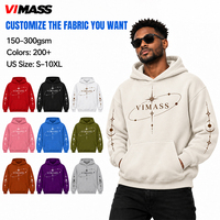 Personnalisation OEM, Vente directe usine, Sweat à capuche homme coupe décontractée épaules tombantes vierge pour importateurs en gros