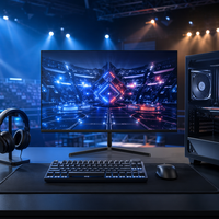Monitor Gaming IPS QHD 27 Inci 200Hz 2560x1440 Layar Refresh Rate Tinggi USB-C DP HDMI Produsen OEM ODM