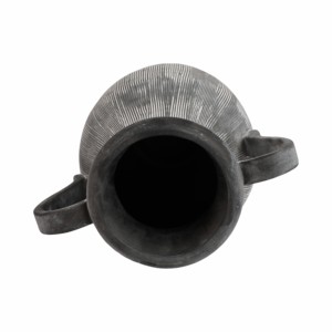 Vaso a Forma di Brocca con Superficie Scanalata, Decorazione Moderna per la Casa, Vaso in Ceramica Scultoreo per Soggiorno - Product Image 6
