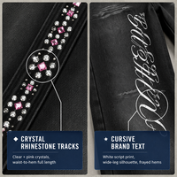 Jeans Casuales de Peso Medio y Alta Calidad con Logotipo Personalizado - Estilo Holgado y Elástico de Tiro Medio con Estampados y Pedrería para Hombre